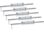 Alberts 841874 Bullone Di Bloccaggio, Con Anello Fisso, Zincato, Passivato A Film Spesso, Piastra 210 X 52 Mm, Bullone Ø18 X 600 Mm, Set Da 5
