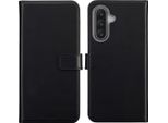Samsung Galaxy A17/Samsung Galaxy A17 Custodia - Vera Pelle - Custodia A Libro Selencia - Nero