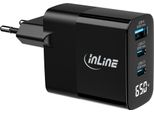 Inline Usb Pd Netzteil Gan Ladegeraet 3-Port USB-C+ USB-A 65W Mit (31552)