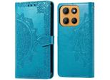Motorola Moto G15 Power/Motorola Moto G15 Cover - Pelle Finta - Flip Cover Imoshion - Colore Turchese