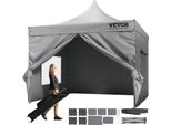 Vevor Gazebo 304.8X304.8X320Cm Tenda Da Giardino 500Dpoliuretanotessuto Argento Gazebo Pieghevole Regolabile In Altezza Incl. Borsa Di Immagazzinaggio Tenda Per Feste 6-8 Persone Tenda Pop Up Tenda Pieghevole Gazebo Da Giardino Per Il Campeggio