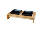 Trixie Set De Gamelles CéRamique/Bois 2X400 Ml