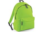 Bagbase BG125 | Zaino / Rucksack Originale | 31 X 42 X 21 Cm - Colore: Verde Lime/Grigio Grafite - Dimensioni: 31 X 42 X 21 Cm