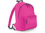 Bagbase BG125J | Zaino Junior Fashion Kids | 28 X 38 X 19 Cm - Colore: Fucsia/Grigio Grafite - Dimensioni: 28 X 38 X 19 Cm