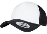 Flexfit 6005FC | Cappello Trucker In Schiuma Con Visiera Curva - Colore: Nero/Bianco/Nero - Taglia: Unica