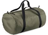 Bagbase BG150 | Borsa Barile Packaway | 50 X 30 X 26 Cm - Colore: Verde Oliva/Nero - Dimensioni: 50 X 30 X 26 Cm