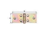 Cinghia Da Tavolo Alberts 20X, Con Perno Rivettato In Acciaio Inox, Zincata Sendzimir