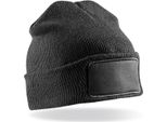 Result Genuine Recycled RC927X | Recycled Double Knit Printers Beanie - Farbe: Nero - GrößE: Taglia Unica