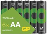 Gp Batterie Ricaricabili Recyko Pro Professional Aa (HR6), 6 Pezzi