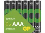 Gp Batterie Ricaricabili Recyko Pro Professional Aaa (HR03), 6 Pezzi