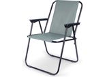 Vilde | Sedia Da Campeggio - Grigio - 54 X 44,5 X 72,5 Cm - Sedia Pieghevole - Mobili Da Giardino