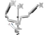 Speaka Professional SP-MM-940 Supporto Per Monitor Triplo 33,0 Cm (13) - 81,3 Cm (32) Tecnologia A Pressione Di Gas, Connessioni Usb/Audio Integrate, Inclinabile, Girevole (SP-10924816)