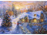 Puzzle Bluebird Christmas Cottage - 1000 Pezzi