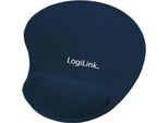 Logilink Mauspad Mit Gel-Handballenauflage Silikon Blau