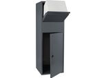 Cassetta Per Pacchi Wiltec Antracite 460 X 450 X 1400 Mm, Cassetta Per Pacchi A Casa, Accettazione Pacchi Privata Adatta A Pacchi Di Dimensioni S E L, Cassetta Per Lettere Indipendente