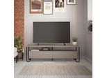 Decortie Cornea Mobile Tv Moderno Moka Chiaro Con Mobile 150 X 42 X 45 Cm