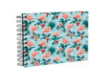 Exacompta 16702E Album Fotografico A Spirale Flamingo Azzurro 23X16 Cm 50 Pagine Bianche
