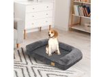 Wisfor Divano Ortopedico Per Cani Divano Per Cani Di Piccola Taglia, Rivestimento Impermeabile Lavabile E Sfoderabile M: 80X60X16Cm