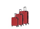 Travelite Carrello City 4W Trolley Expandable L / Expandable M / S Red Rosso Scuro