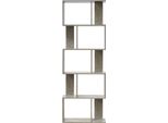 Libreria Rebecca Mobili A 5 Scomparti In Mdf, Grigio