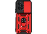 Mayaxess, Custodia Protettiva Per Honor 200 Lite Con Supporto Ad Anello Per Fotocamera, Rosso