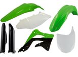 Kit Carene 9 Pezzi Acerbis Verde/Nero/Bianco Per Kawasaki Kx 450 F