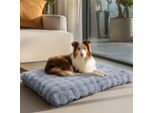 Wisfor Letto Ortopedico Per Cani Divano Per Cani Divano Per Cani Cuscino Per Cani Grande Posto Letto, Impermeabile Lavabile Rivestimento Rimovibile 2XL: 120X90X12 Cm, Grigio