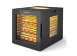 Costway 850W Disidratatore Con 10 Vassoi In Acciaio Inox, 10 Programmi Preimpostati, Timer 48H E Temperatura 30-75℃, Disidratatore Alimentare