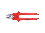 Knipex 95 06 230 Cesoie Per Cavi Vde Adatte Per (Tecnica Di Spelatura) Cavi In Alluminio E Rame, Solidi E A Trefoli 16 Mm 50 Mm