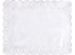 Cake Topper Quadrati In Carta Pizzo Papstar 46 X 36 Cm Bianco 100 Pezzi
