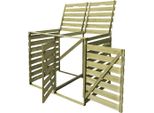 Vidaxl Cassonetto Per Rifiuti Da 2 Tonnellate 240 L Legno Impregnato