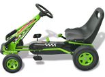 Vidaxl Go-Kart A Pedali Con Sedile Regolabile Verde
