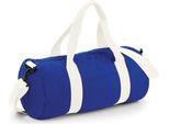 Bagbase BG140 | Borsa A Botte Originale / Borsa Da Viaggio | 50 X 25 X 25 Cm - Colore: Bianco/Bianco Brillante - Dimensioni: 50 X 25 X 25 Cm