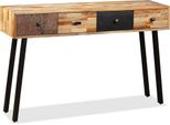 Consolle In Teak Massiccio Riciclato 120 X 30 X 76 Cm