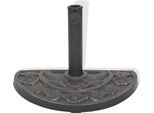 Vidaxl Supporto Per Ombrellone In Resina Semicircolare Bronzo 9 Kg