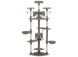 Vidaxl Tiragraffi Per Gatti Con Tiragraffi In Sisal 203 Cm Grigio E Bianco