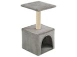 Vidaxl Tiragraffi Per Gatti In Sisal 55 Cm Grigio