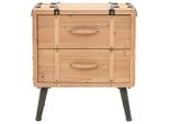 Vidaxl Comodino In Legno Massiccio Di Abete 50X35X57 Cm