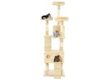 Vidaxl Tiragraffi Per Gatti Con Colonne In Sisal 170 Cm Beige