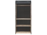 Vidaxl Armadio A 3 Piani Grigio 79 X 40 X 170 Cm Tessuto