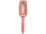 Olivia Garden Fingerbrush Combo Medium Spazzola Per Capelli In Corallo Con Setole Di Nylon E Di Cinghiale