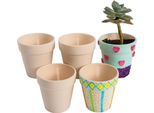 Colorations - Decora Il Tuo Vaso Di Fiori In Ceramica. Set Di 12