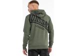 Felpa Con Cappuccio Da Uomo Regular Fit Maywick Olive/Black 3XL Lonsdale