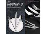 Posate In Acciaio Inox Modello Serenk Paris, Set Di Cucchiai E Forchette Da 18 Pezzi, Set Di Cucchiai E Forchette Resistente, In Acciaio Inox Per L'uso Quotidiano, Posate Eleganti Per Cucina E Sala Da Pranzo