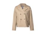 Cecil Giacca Trench Corta Da Donna In Cotone Beige Light Toffee