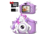1080P 2.0 Pollici Schermo Fotocamera Bambini Con 32GB Scheda Selfie Fotocamera Digitale Per 3-12 Anni Ragazzi E Ragazze Giocattolo Di Natale