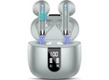 Bluetooth 5.3 Senza Fili, 2024 Con 4 Microfoni, Auricolari Senza Fili Enc Con Cancellazione Del Rumore 48H Bassi Profondi, IP7 Impermeabile, Indicatore Led USB-C