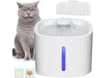 Fontana Per Gatti, Fontanella Automatica Da 3L Con Finestra A Led Per Il Livello Dell'acqua, Fontanella Ultra-Silenziosa Per Gatti 3 Filtri A Carboni Attivi Per Gatto, Cani E Gatti