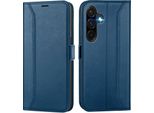 Custodia Per Cellulare Per Samsung Galaxy A17 5G Cover Flip Case Pieghevole Custodia Protettiva, Blu