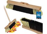 Kotarbau® Scopa Da Esterno Spazzolone Per Pavimenti 35 Cm Marrone Scopettone Industriale Scopa Industriale Per Esterni E Interni Senza Manico